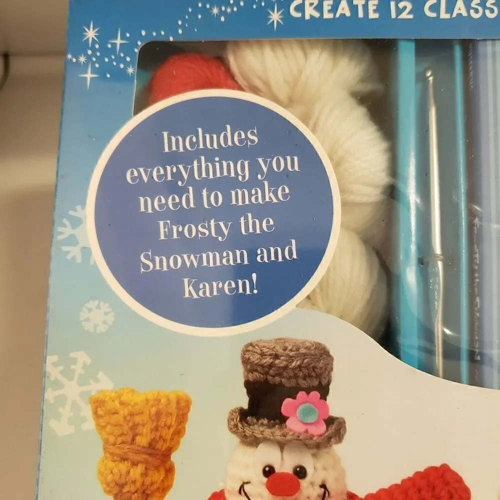 Frosty the Snowman Winter Theme Crochet Crafting Kit